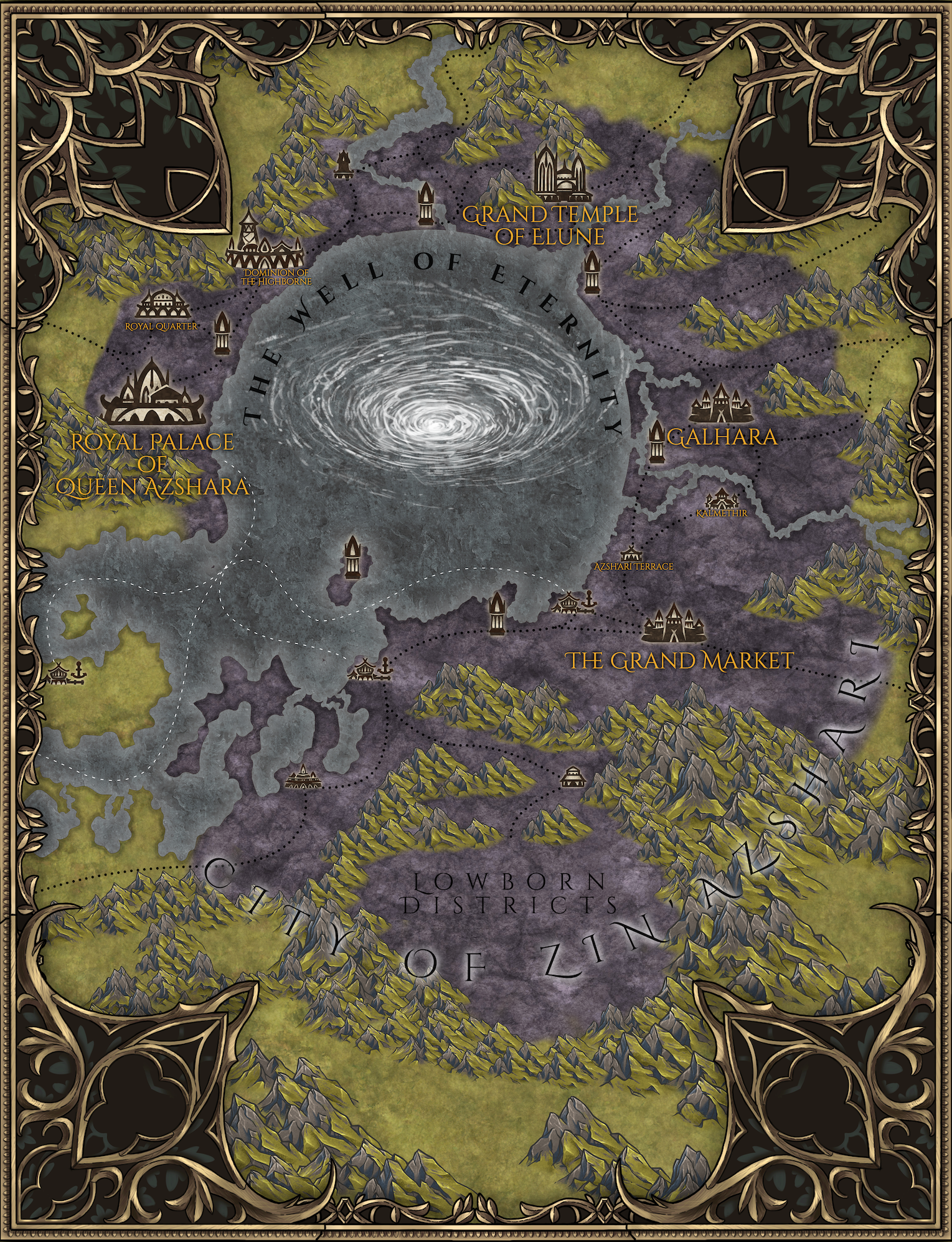 Map of Zin-Azshari